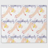 Gelukkig ingeschakeld cadeaupapier (Vlak)