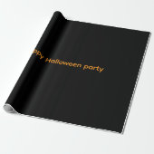 Gelukkig Inpakpapier Halloween-feest (Uitgerold)