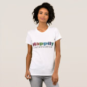 Gelukkig Introverted Small-V Women's T-Shirt (Voorkant volledig)