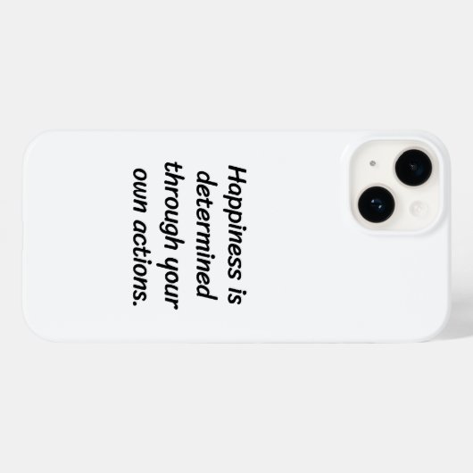 Gelukkig iPhone Case (Achterkant (horizontaal))