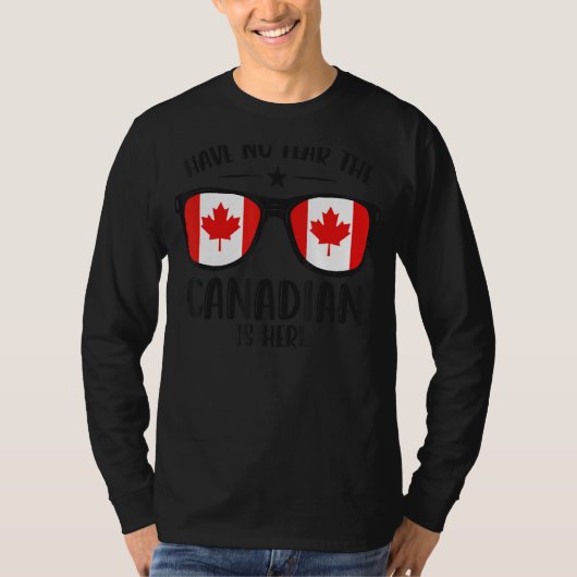 Gelukkig is Canada Dag niet bang dat de Canadees h T-shirt (Voorkant)