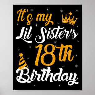 Gelukkig is het de 18e verjaardag van mijn kleine poster