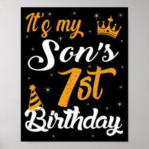Gelukkig is het de 1e verjaardag van mijn zoon 202 poster