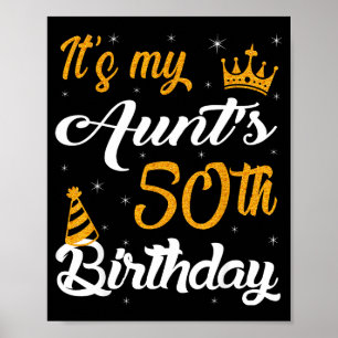 Gelukkig is het de 50e verjaardag van mijn tante 1 poster