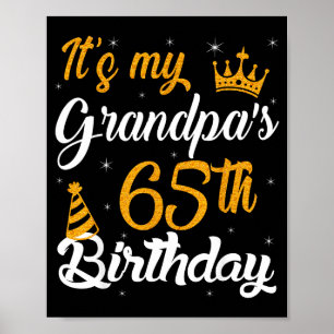Gelukkig is het de 65e verjaardag van mijn opa 196 poster