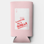 Gelukkig is het een gorilla seltzer blikjeskoeler (Voorkant)