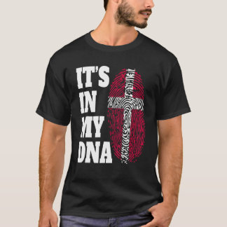 Gelukkig is het in mijn DNA Denemarken vlag T-shirt