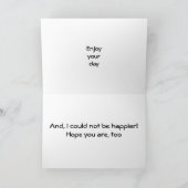 GELUKKIG IS HET "ONZE" VERJAARDAG KAART (Binnen)