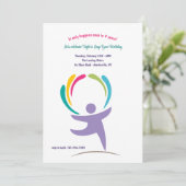 Gelukkig is het schrikkeljaar verjaardag kaart (Staand voorkant)