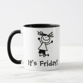 Gelukkig is het vrijdag mok (Links)
