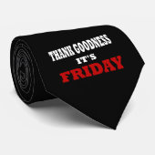 Gelukkig is het vrijdag stropdas (Opgerold)