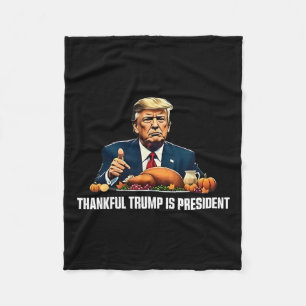 Gelukkig is Trump President Thanksgiving Fleece Deken