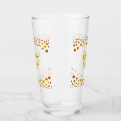 Gelukkig jaar & gouden confetti glas (Links)