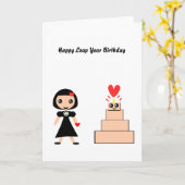 Gelukkig jaar van de geboorte kaart (Gele Bloem)