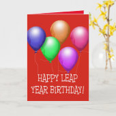 Gelukkig jaar van de glans. Kleurrijke ballonnen o Kaart (Gele Bloem)