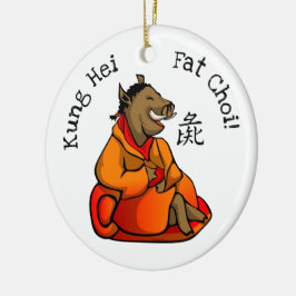 Gelukkig Jaar van het Varken Ornament