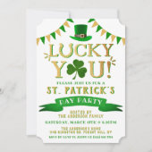 Gelukkig jij! Uitnodigingen van Patrick's Day (Voorkant)