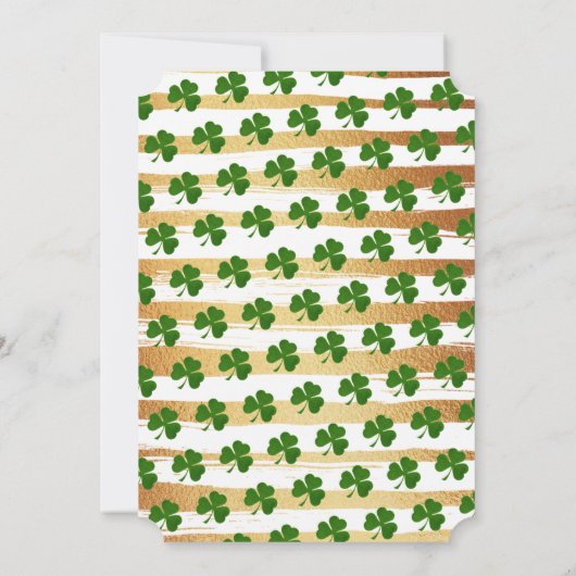 Gelukkig jij! Uitnodigingen van Patrick's Day (Achterkant)