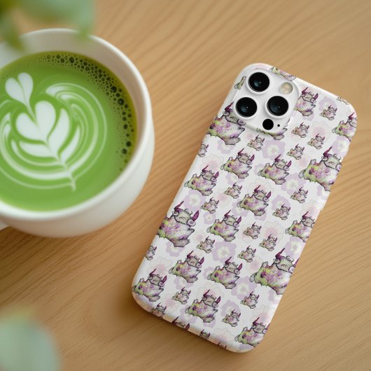 Gelukkig joggen magisch monster wezen Case-Mate iPhone case