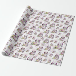 Gelukkig Joggend Monster Wezen Cadeaupapier