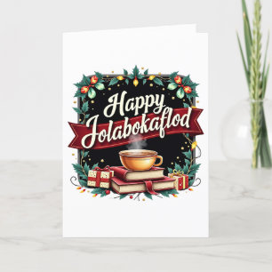 Gelukkig Jolabokaflod Geschenk Feestdagen Kaart