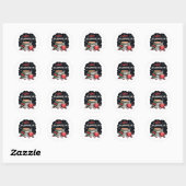 Gelukkig Jolabokaflod Gezinsfeest Cadeau Ronde Sticker (Vel)