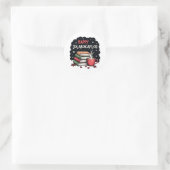 Gelukkig Jolabokaflod Gezinsfeest Cadeau Ronde Sticker (Tas)
