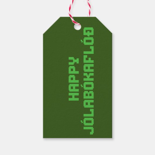 Gelukkig Jolabokaflod Gift Cadeaulabel (Voorkant)