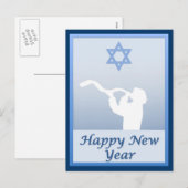 Gelukkig Joods Nieuwjaar Feestdagenkaart (Voorkant / Achterkant)