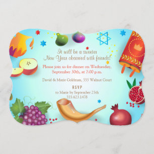 Gelukkig Joods Nieuwjaar Rosh Hashana Kaart