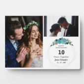 Gelukkig Jubileum 10 jaar samen | 2 foto's Fotoplaat (voorkant)