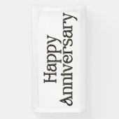 Gelukkig jubileum 2x1 vinyl banner (Verticaal)