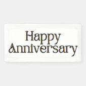 Gelukkig Jubileum 2x1 Vinylbanner Spandoek (Horizontaal)