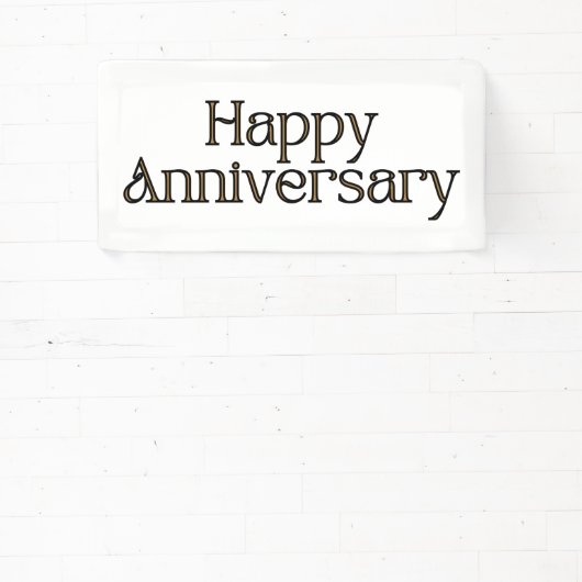 Gelukkig Jubileum 2x1 Vinylbanner Spandoek (Insitu)