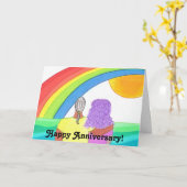 Gelukkig Jubileum! aan Echtgenoot Kaart (Gele Bloem)