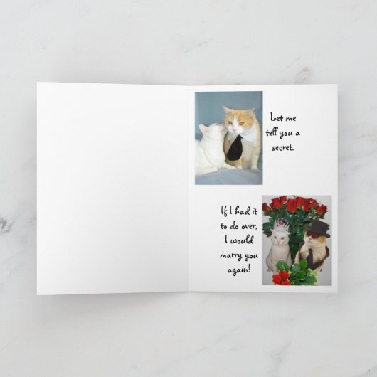 Gelukkig Jubileum aan Echtgenoot! Kaart (Binnen)