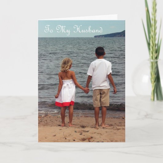 Gelukkig Jubileum aan Mijn Echtgenoot - Liefde van Kaart (Voorkant)