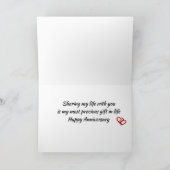 GELUKKIG **JUBILEUM** ALTIJD EN VOOR ALTIJD LIEFDE KAART (Binnen)