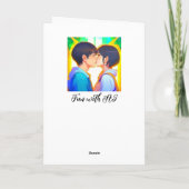 Gelukkig Jubileum | Anime Kiss Kaart (Achterkant)