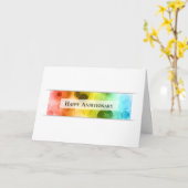 gelukkig jubileum bokeh kaart (Gele Bloem)