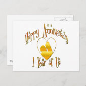 Gelukkig Jubileum Briefkaart (Voorkant / Achterkant)