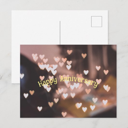 Gelukkig Jubileum Briefkaart (Voorkant / Achterkant)