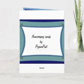 Gelukkig Jubileum, briljant paars Kaart (Achterkant)