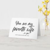 Gelukkig Jubileum cadeau voor vrouw van man Kaart (Gele Bloem)