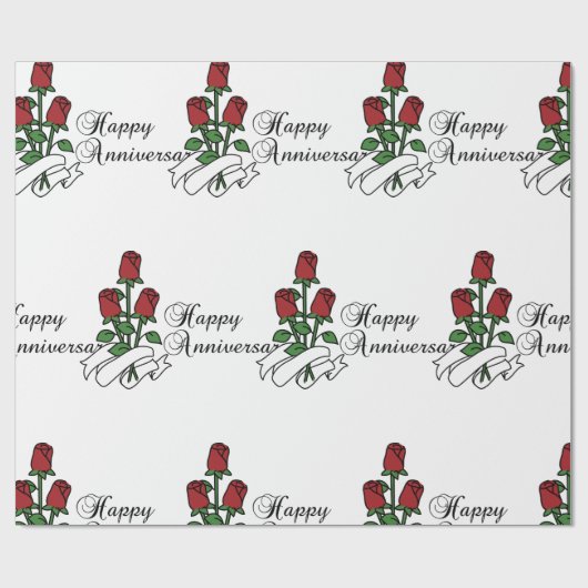 Gelukkig Jubileum Cadeaupapier (Vlak)