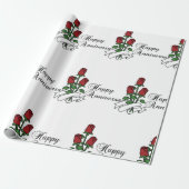 Gelukkig Jubileum Cadeaupapier (Uitgerold)