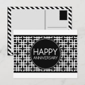 Gelukkig Jubileum (cinderStripe) Briefkaart (Voorkant / Achterkant)