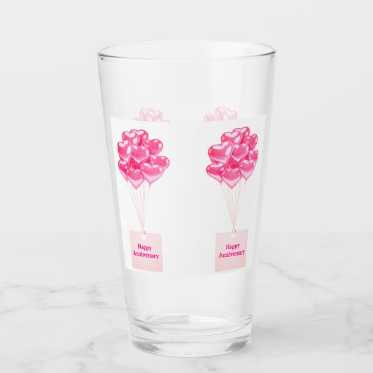 Gelukkig Jubileum Drink glas (Achterkant)