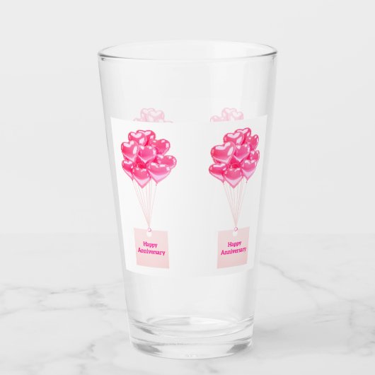 Gelukkig Jubileum Drink glas (Voorkant)