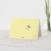Gelukkig Jubileum | Elegant Magnolia Branch Yellow Kaart (Achterkant)